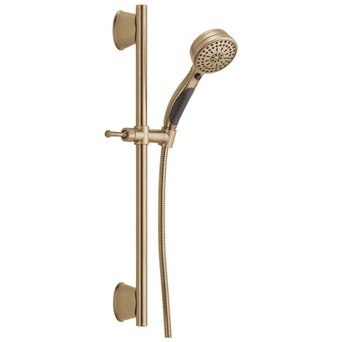Delta Champagne Bronze Finish 9-Setting ActivTouch Hand Shower with Slide Bar and Hose D51549CZ