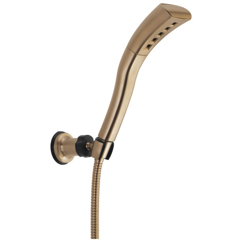 Qty (1): Delta H2Okinetic Single-Setting Adjustable Wall Mount Hand Shower in Champagne Bronze