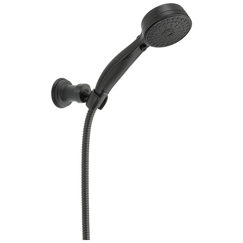 Delta Matte Black Finish ActivTouch 9-Setting 2.5 GPM Wall Mount Hand Shower with Hose D55424BL