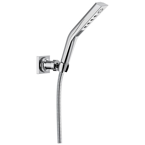 Delta Chrome Finish H2Okinetic 3-Setting Wall Mount Hand Shower with Mounting Bracket and Hose D55799