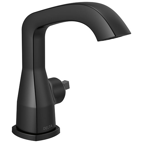 Qty (1): Delta Stryke Matte Black Finish Single Handle Faucet Less Handle