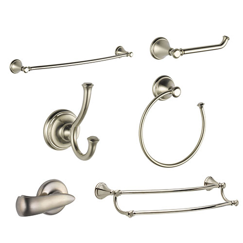 Delta Cassidy Stainless Steel Finish DELUXE Accessory Set: 24