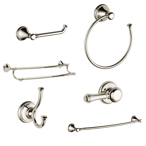 Delta Cassidy Polished Nickel DELUXE Accessory Set: 24