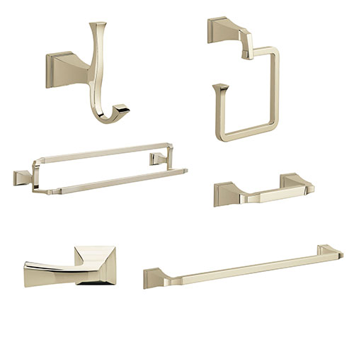Delta Dryden Polished Nickel DELUXE Accessory Set: 24