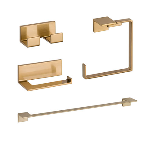 Delta Vero Champagne Bronze STANDARD Bathroom Accessory Set Includes: 24