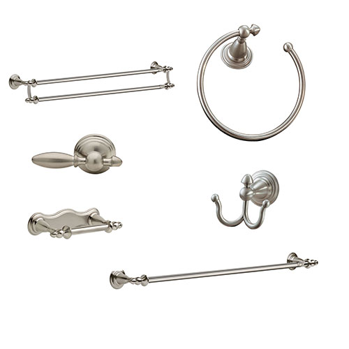 Delta Victorian Stainless Steel Finish DELUXE Accessory Set: 24