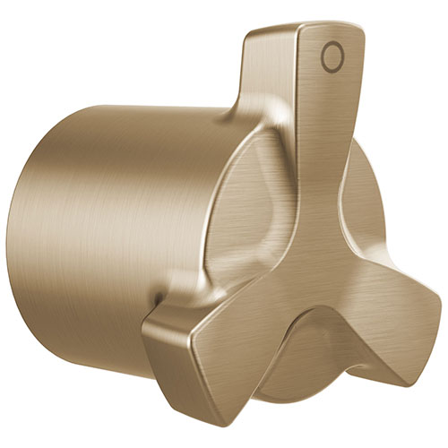 Qty (1): Delta Stryke Champagne Bronze Finish Integrated Diverter Helo Style Handle