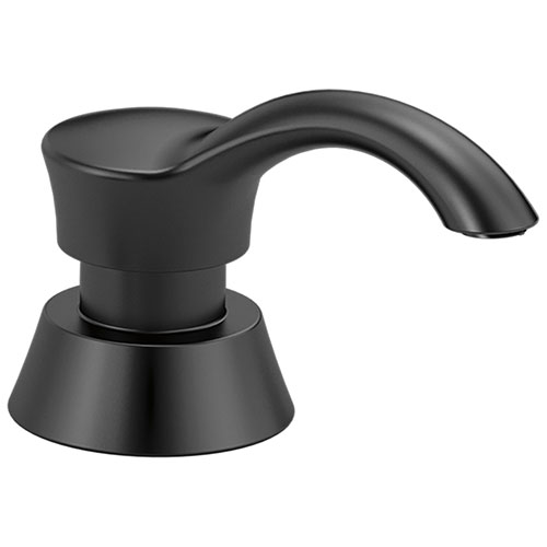 Delta Contemporary Matte Black Finish Soap / Lotion Dispenser DRP50781BL