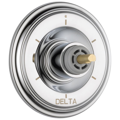 Qty (1): Delta Cassidy 6-Setting 3-Port Diverter Trim Less Handle in Chrome