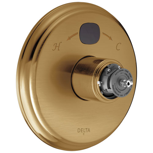 Qty (1): Delta Traditional Temp2O 14 Series Valve Only Trim Less Handle in Champagne Bronze