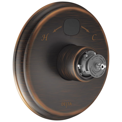 Qty (1): Delta Traditional Temp2O 14 Series Valve Only Trim Less Handle in Venetian Bronze