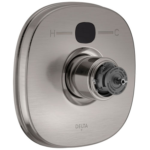 Qty (1): Delta Transitional Temp2O 14 Series Valve Only Trim Less Handle in Stainless Steel