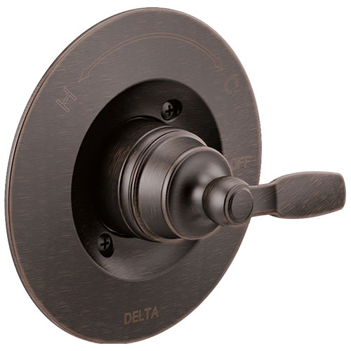 Qty (1): Delta Woodhurst Venetian Bronze Finish Shower Faucet Control Only Trim Kit