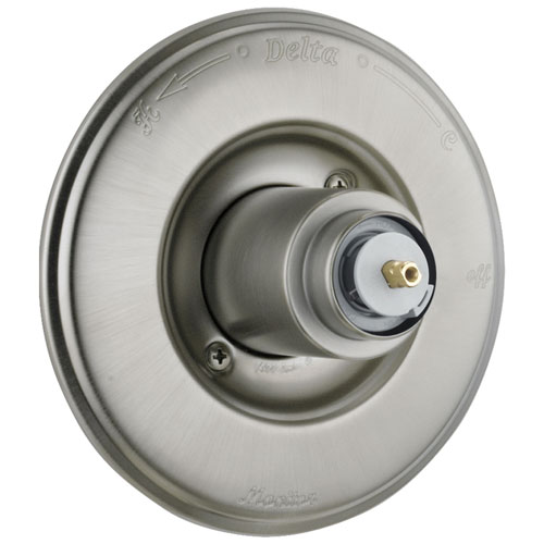 Qty (1): Delta Victorian Monitor 14 Series Valve Only Trim Less Handle in Stainless Steel