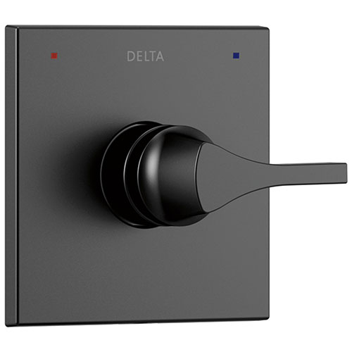 Qty (1): Delta Zura Matte Black Finish Monitor 14 Series Shower Control Only Trim Kit