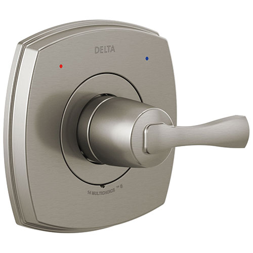 Qty (1): Delta Stryke Stainless Steel Finish 14 Series Single Lever Handle Shower Faucet Control Only Trim Kit