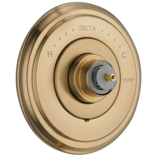 Qty (1): Delta Cassidy Monitor 14 Series Valve Only Trim Less Handle in Champagne Bronze