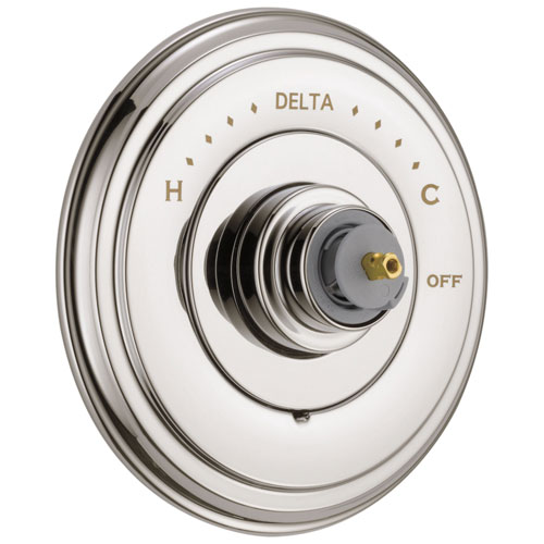 Qty (1): Delta Cassidy Monitor 14 Series Valve Only Trim Less Handle in Polished Nickel