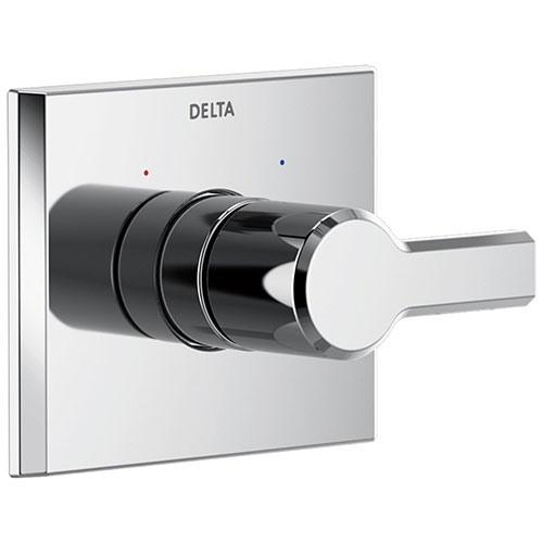 Delta Pivotal Chrome Finish Monitor 14 Series Single Handle Shower Faucet Control Only Includes Cartridge and Valve with Stops D3532V