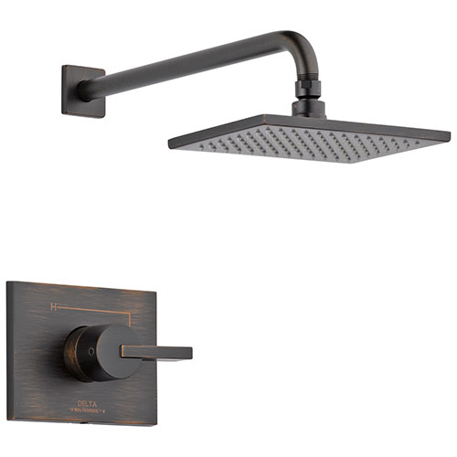 Qty (1): Delta Vero Venetian Bronze Finish Monitor 14 Series Water Efficient Shower only Faucet Trim Kit