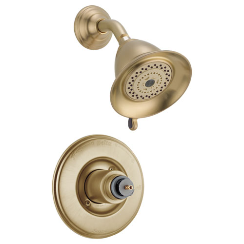 Qty (1): Delta Victorian Monitor 14 Series Shower Trim Less Handle in Champagne Bronze