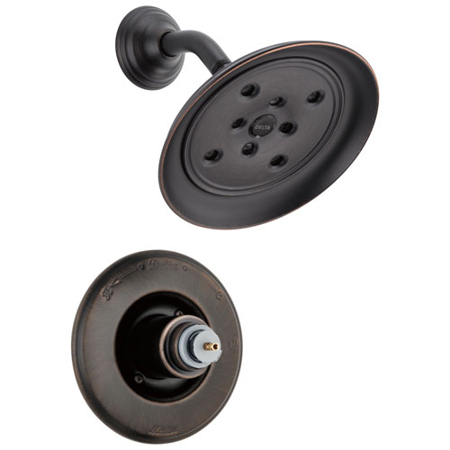 Qty (1): Delta Victorian Monitor 14 Series H2Okinetic Shower Trim Less Handle in Venetian Bronze
