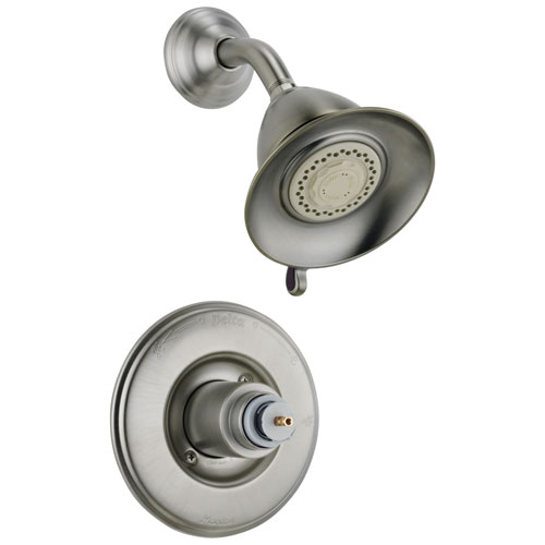 Qty (1): Delta Victorian Monitor 14 Series Shower Trim Less Handle in Stainless Steel Finish