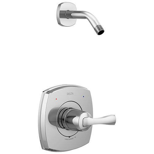 Qty (1): Delta Stryke Chrome Finish 14 Series Shower Only Faucet Less Showerhead Trim Kit