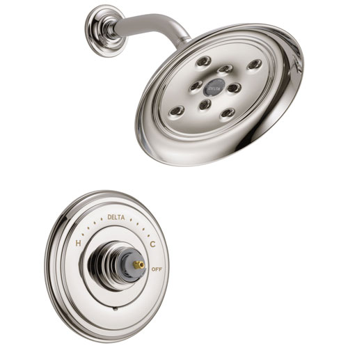 Qty (1): Delta Cassidy Monitor 14 Series H2Okinetic Shower Trim Less Handle in Polished Nickel