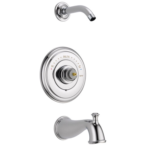 Qty (1): Delta Cassidy Monitor 14 Series Tub & Shower Trim Less Handle Less Head in Chrome
