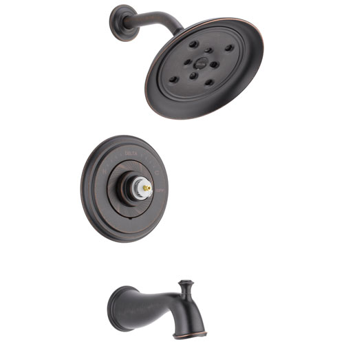 Qty (1): Delta Cassidy Monitor 14 Series H2Okinetic Tub & Shower Trim Less Handle in Venetian Bronze