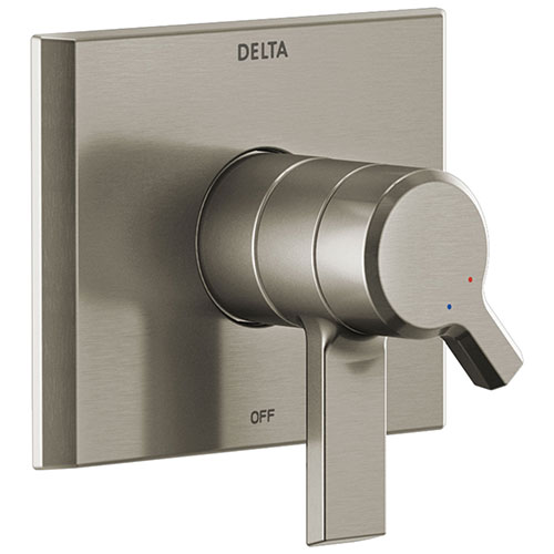 Qty (1): Delta Pivotal Stainless Steel Finish Monitor 17 Series Shower Faucet Control Only Trim Kit