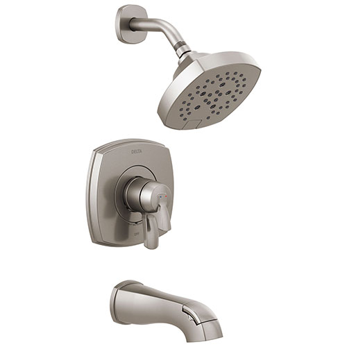 Delta Stryke Stainless Steel Finish 17 Series Tub and Shower Combo Faucet Trim Kit (Requires Valve) DT17476SS