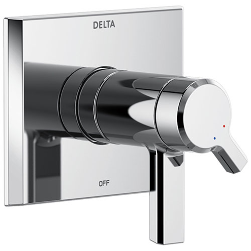 Qty (1): Delta Pivotal Chrome Finish TempAssure 17T Series Shower Faucet Control Only Trim Kit