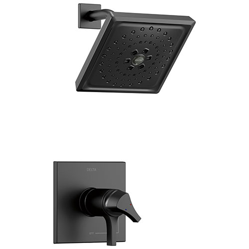 Qty (1): Delta Zura Matte Black Finish TempAssure 17T Series Shower only Faucet Trim Kit