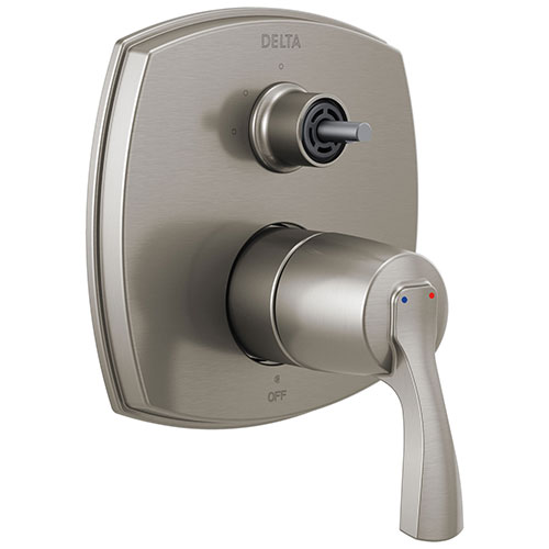 Qty (1): Delta Stryke Stainless Steel Finish 14 Series 3 Function Integrated Diverter Shower Control Trim Kit Less Diverter Handle