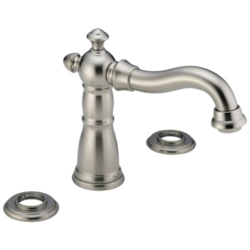 Qty (1): Delta Victorian Roman Tub Trim Less Handles in Stainless Steel Finish