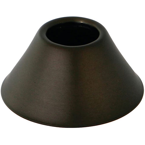 Qty (2): Oil Rubbed Bronze Bell Flange for Clawfoot Supply Lines